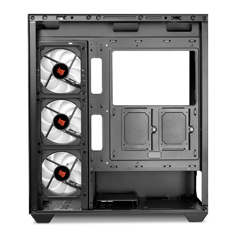 Gabinete Gamer Pichau Pouter 4B, Mid-Tower, Lateral de Vidro, Com 3 Fans, Preto, PG-PO4B-BK-3F - miniatura 6
