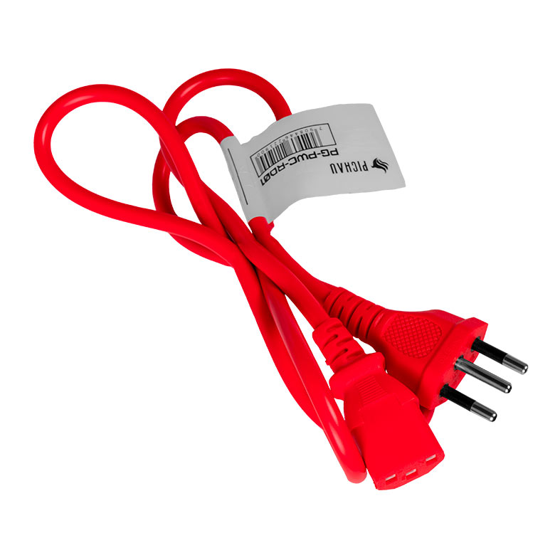 Cabo de Forca Pichau 1.2m, 3 Pinos, Vermelho, PG-PWC-RD01 - miniatura 3