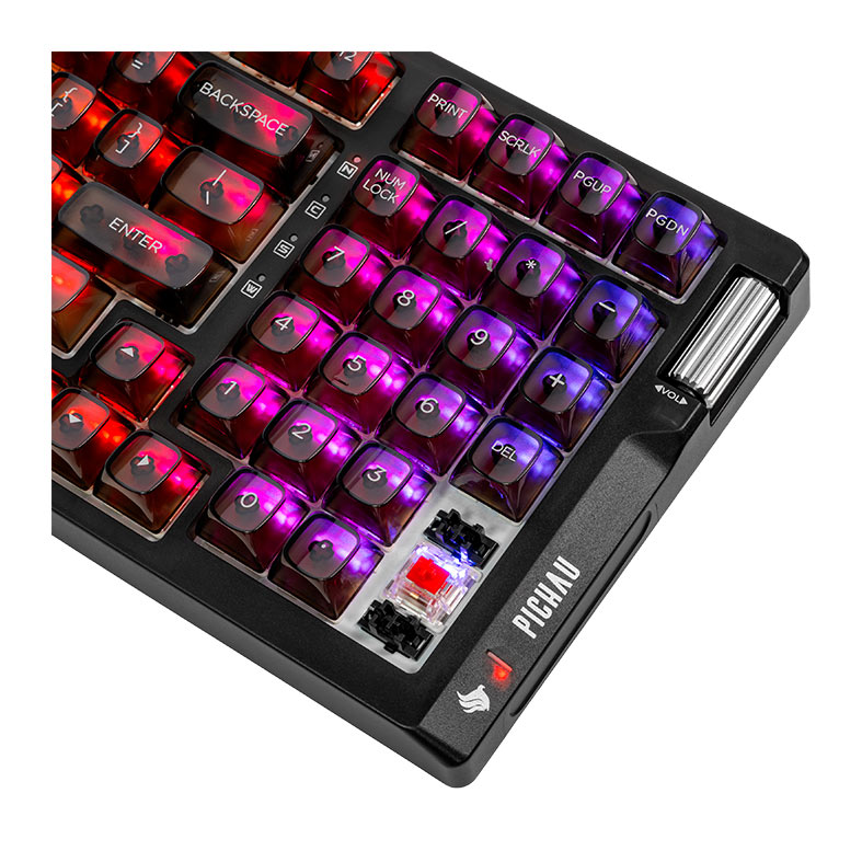 Teclado Mecanico Gamer Pichau Sonne, RGB, Switch Gateron Vermelho, Preto, PG-SNP-RGB01 - miniatura 7