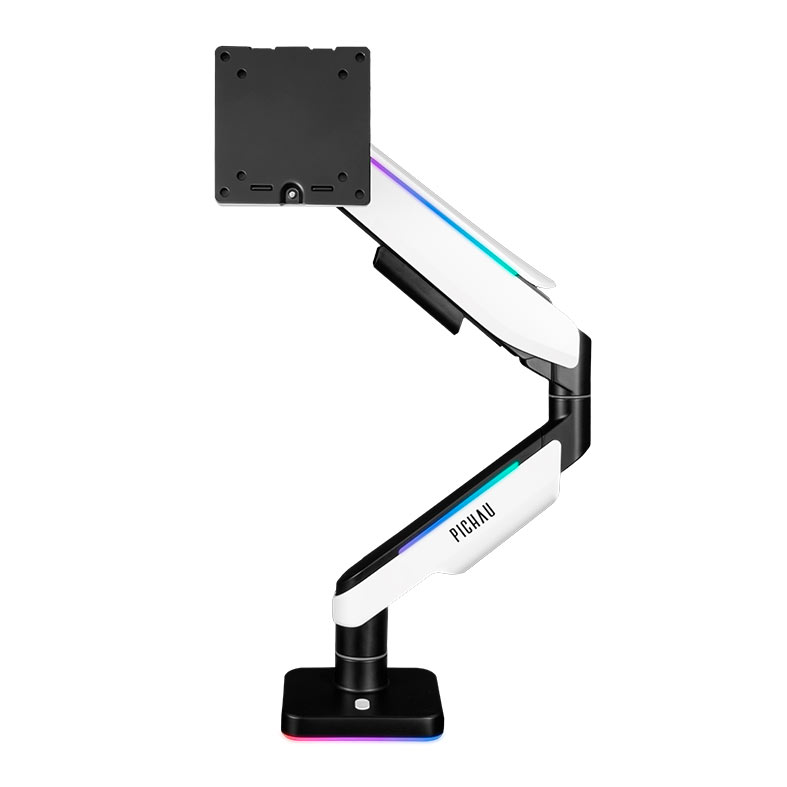 Suporte Articulado Com Pistao a Gas Para Monitor Pichau Serpens, 17 Pol. a 49 Pol., RGB, Preto e Branco, PG-SRPNS-RGB01 - miniatura 3