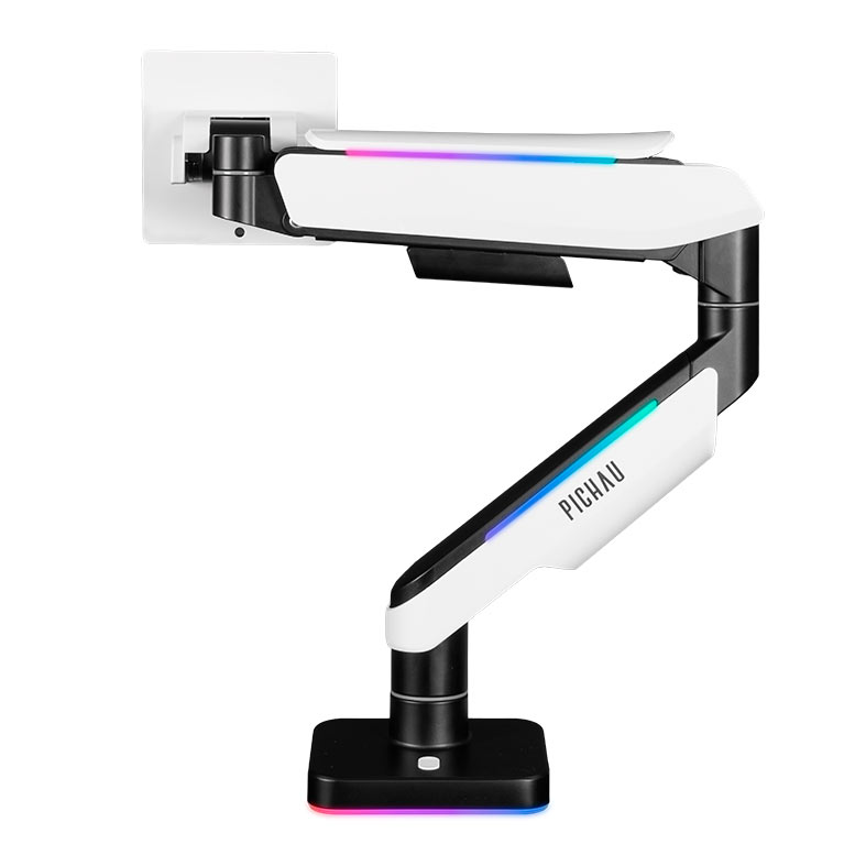 Suporte Articulado Com Pistao a Gas Para Monitor Pichau Serpens, 17 Pol. a 49 Pol., RGB, Preto e Branco, PG-SRPNS-RGB01 - miniatura 5