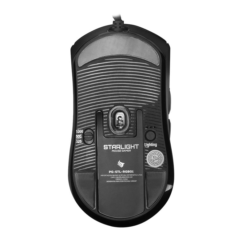 Mouse Gamer Pichau Starlight, RGB, 16000DPI, 6 Botoes, Preto, PG-STL-RGB01 - miniatura 5