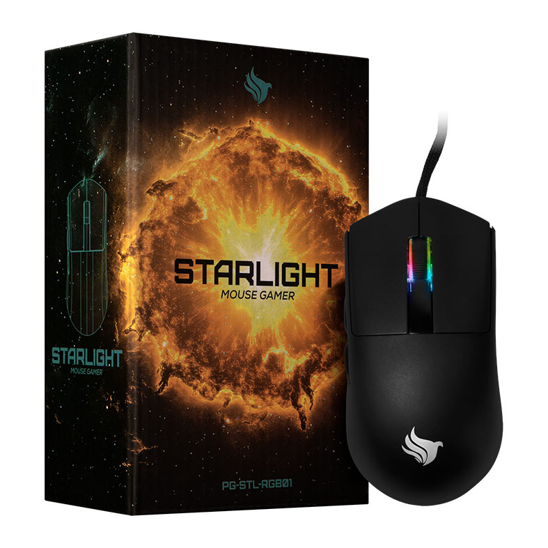 Mouse Gamer Pichau Starlight, RGB, 16000DPI, 6 Botoes, Preto, PG-STL-RGB01 - miniatura 6