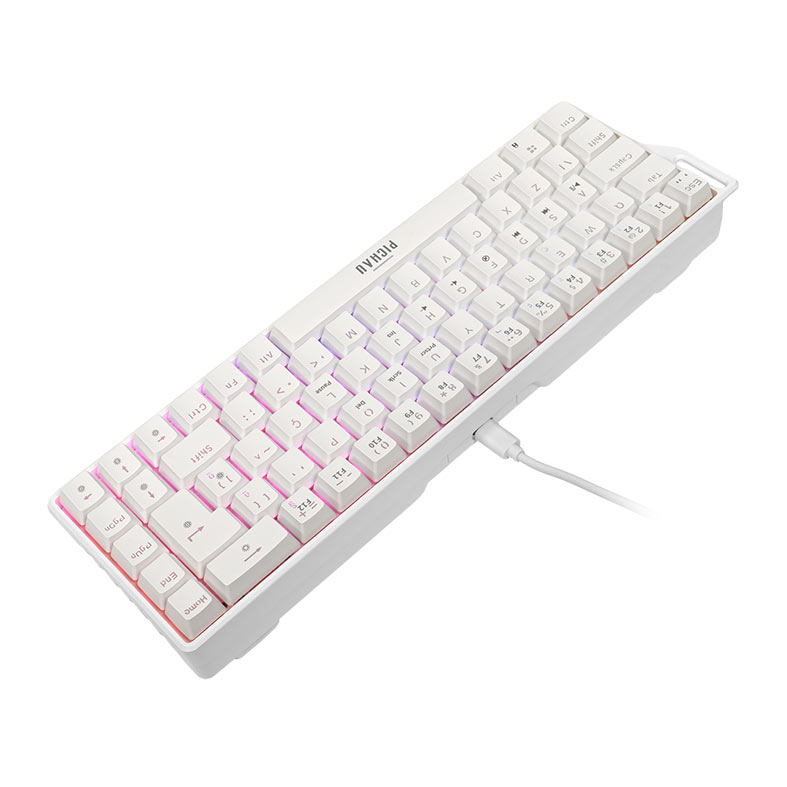 Teclado Magnetico Pichau Virgo Pro, RGB, Switch Vermelho, Branco, PG-VRGP-WH01 - miniatura 5