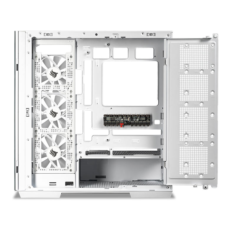 Gabinete Gamer Pichau Voyager One, ARGB, Full-Tower, Lateral de Vidro, Com 3 Fans e 2 frontais, Branco, PG-VY1-WH-3F - miniatura 11