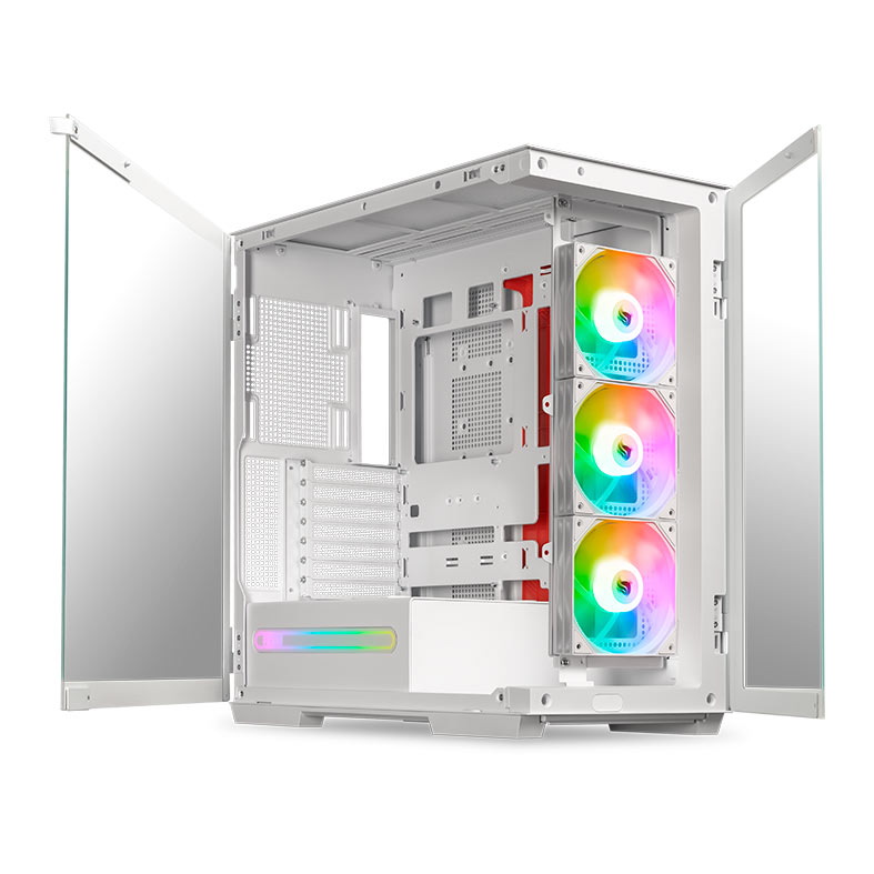 Gabinete Gamer Pichau Voyager One, ARGB, Full-Tower, Lateral de Vidro, Com 3 Fans e 2 frontais, Branco, PG-VY1-WH-3F - miniatura 8