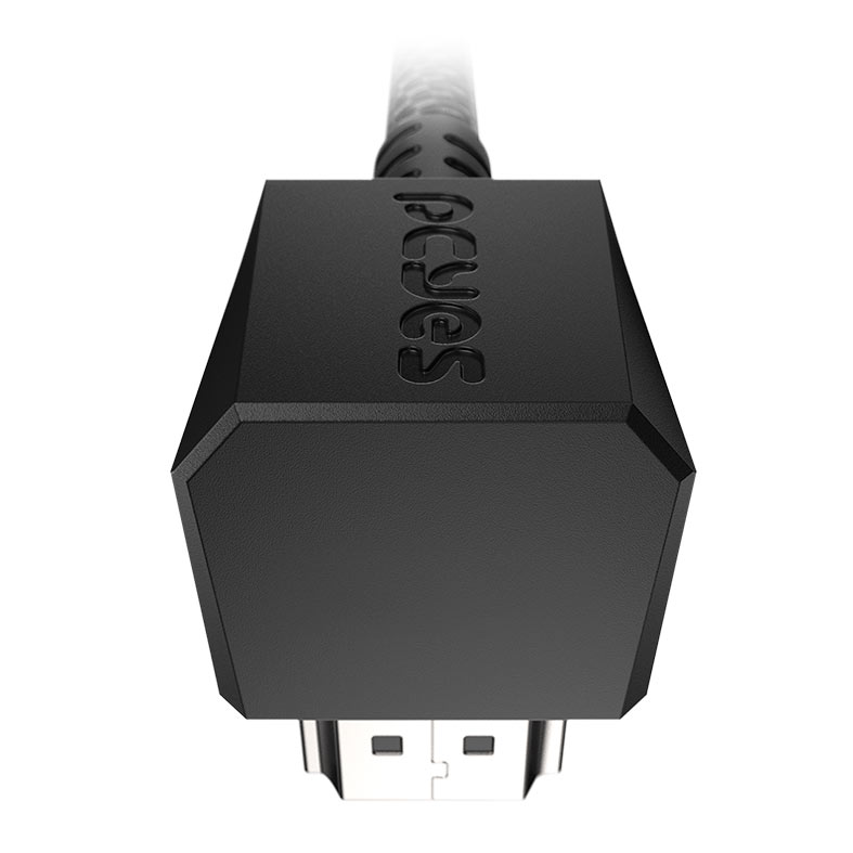 Cabo HDMI PCYes, Conector 90 Graus Vertical, Nylon, 3m, Preto, PH21-3VNP - miniatura 5