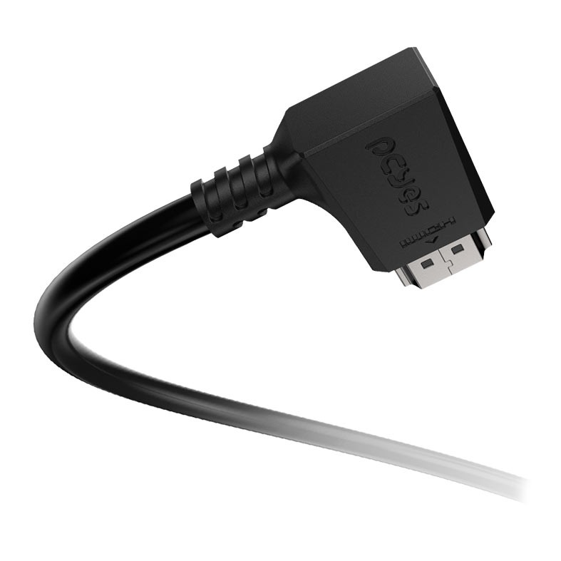 Cabo HDMI PCYes, Conector 90 Graus Horizontal, 2m, Preto, PH90H-2 - miniatura 5