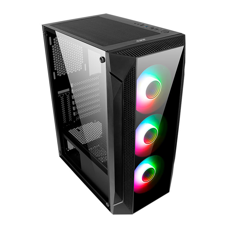 Gabinete Gamer Alseye Phantom, Mid-Tower, Lateral de Vidro, Preto, PHANTOM1.0-BK - miniatura 5