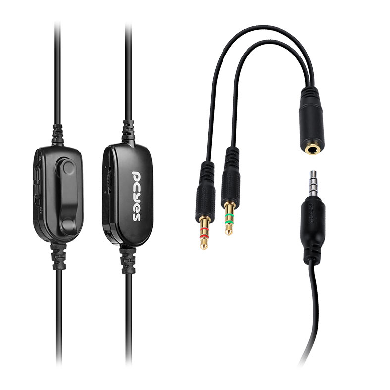Headset Office PCYes HB300, Drivers 30mm, Preto, PHB300 - miniatura 6