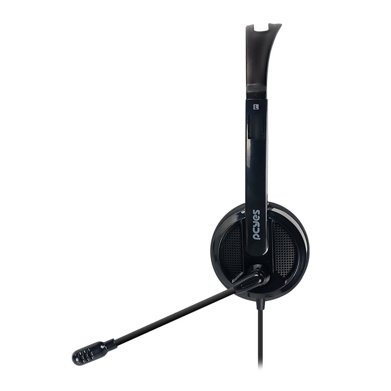 Headset Office PCYes HB300, Drivers 30mm, Preto, PHB300 - miniatura 5