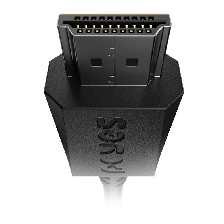 Cabo HDMI PCYes, Conector 90 Graus Horizontal, 1m, Preto, PHM21-1H - miniatura 5