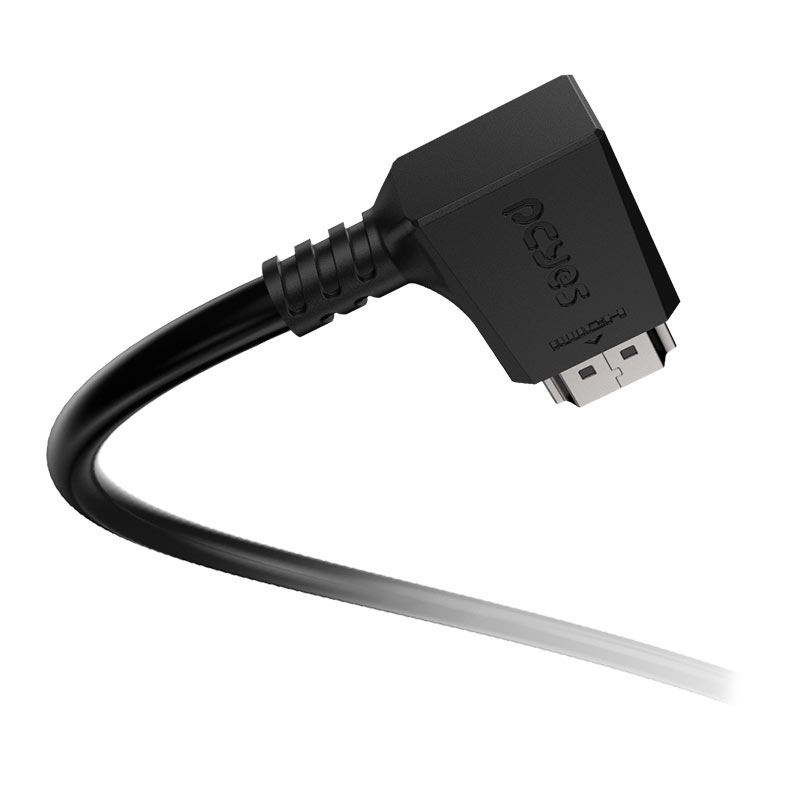 Cabo HDMI PCYes, Conector 90 Graus Horizontal, 1m, Preto, PHM21-1H - miniatura 6