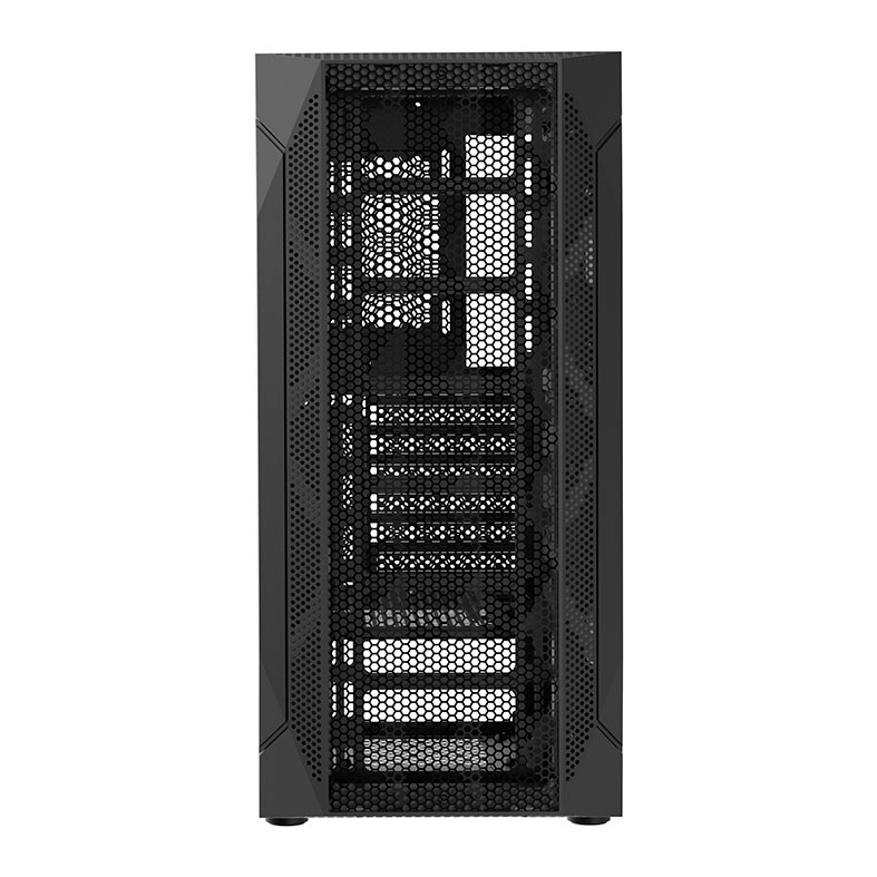 Gabinete Gamer Alseye Pinwheel Mesh, Mid-Tower, Lateral de Vidro, Preto, PINWHEEL-B - miniatura 3