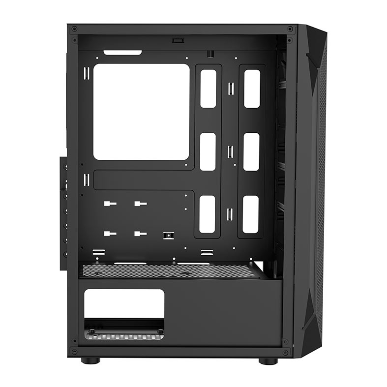 Gabinete Gamer Alseye Pinwheel Mesh, Mid-Tower, Lateral de Vidro, Preto, PINWHEEL-B - miniatura 9