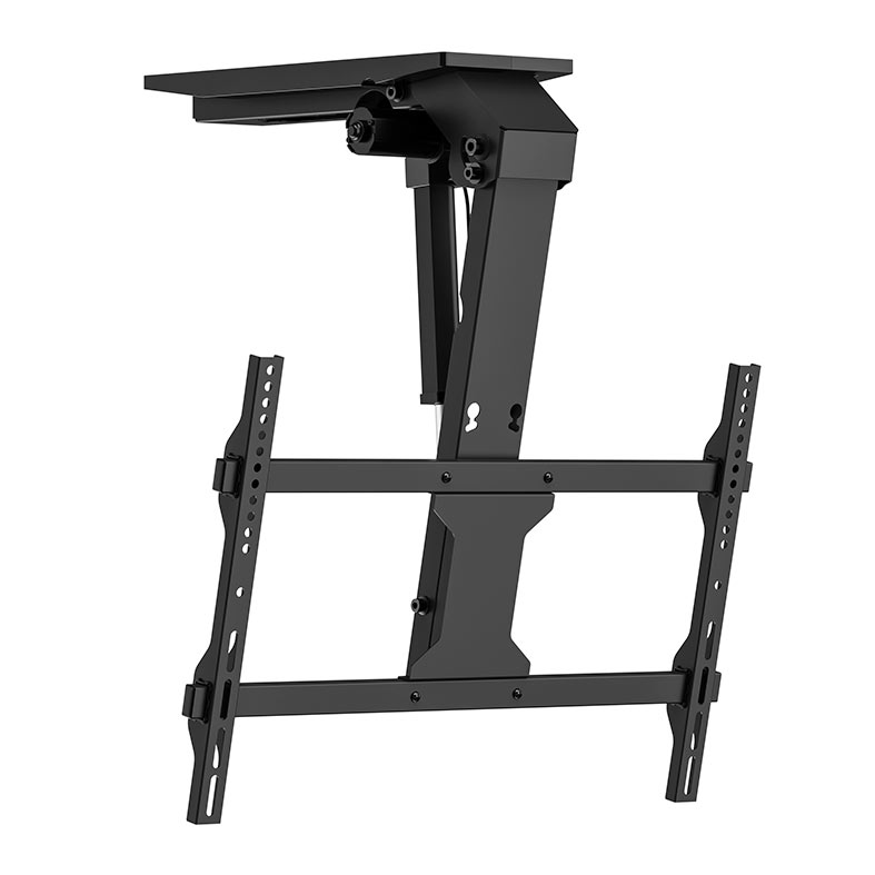 Suporte de Teto Reclinavel Para TV Brateck, Ate 75 Pol, Com Controle, Preto, PLB-M0746 - imagem 1