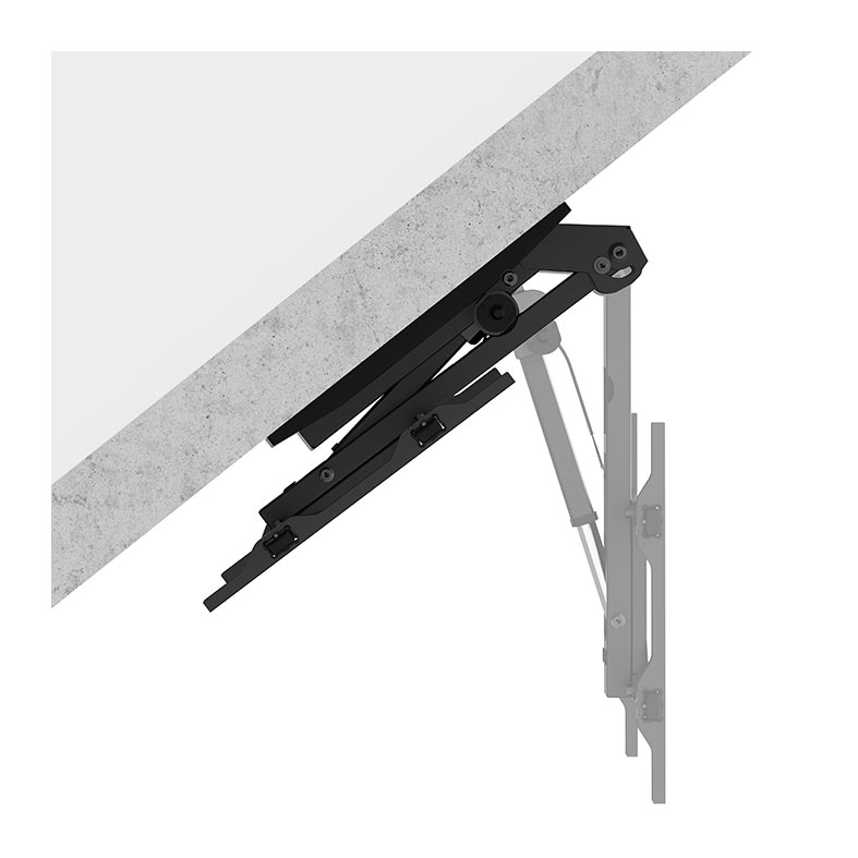 Suporte de Teto Reclinavel Para TV Brateck, Ate 75 Pol, Com Controle, Preto, PLB-M0746 - miniatura 7