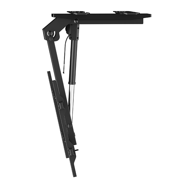 Suporte de Teto Reclinavel Para TV Brateck, Ate 75 Pol, Com Controle, Preto, PLB-M0746D - miniatura 4