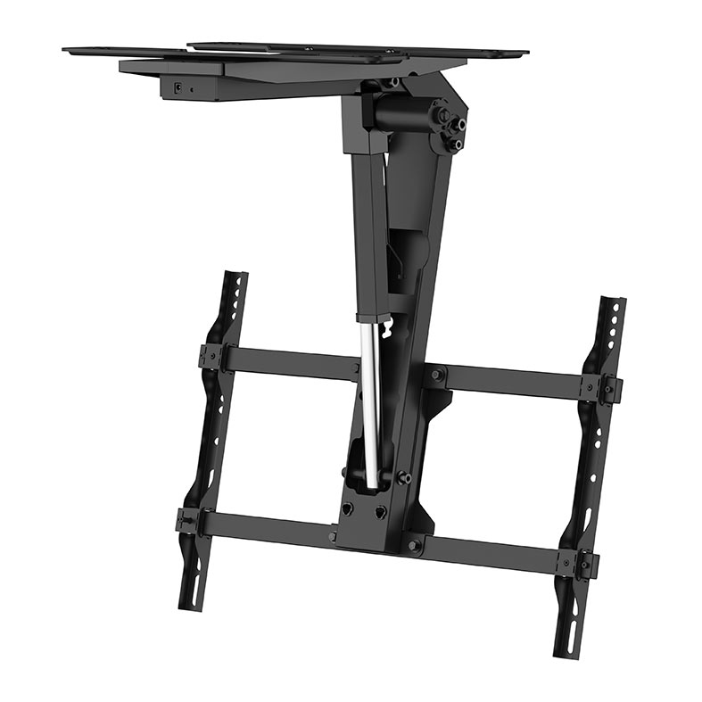 Suporte de Teto Reclinavel Para TV Brateck, Ate 75 Pol, Com Controle, Preto, PLB-M0746D - miniatura 5
