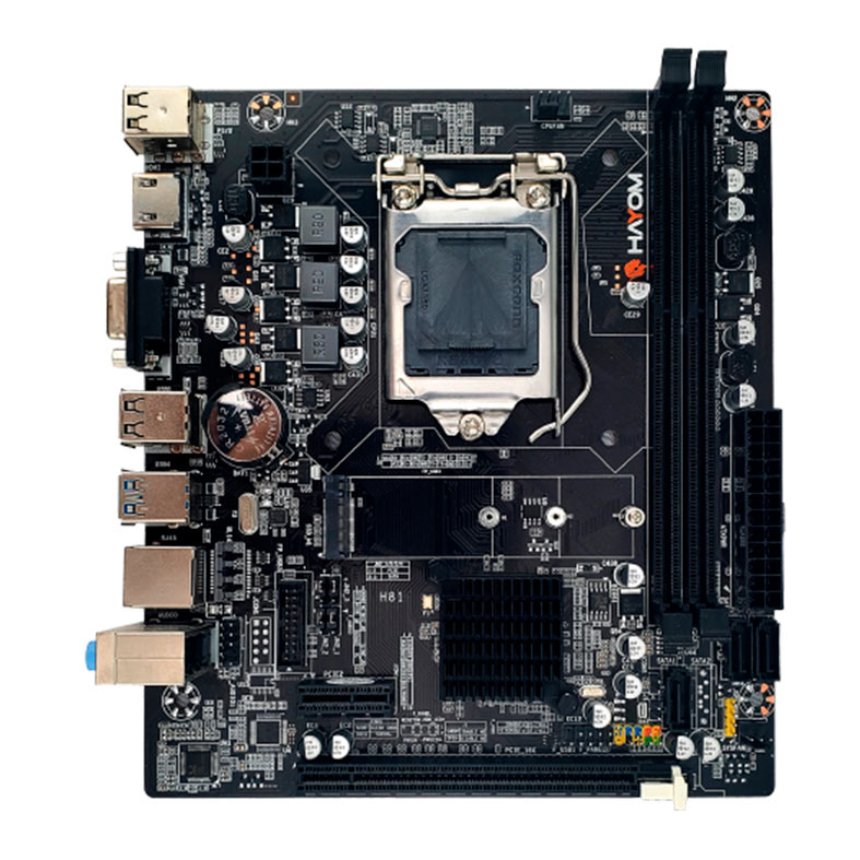 Placa Mae Hayom H81, DDR3, LGA1150, M-ATX, Chipset Intel H81, PLM2302 - imagem 1