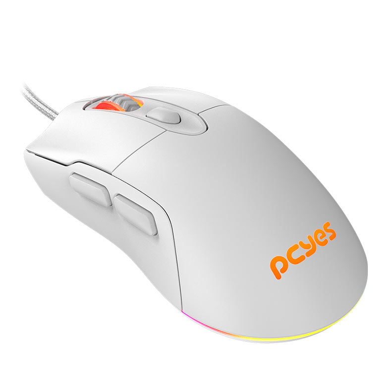 Mouse Gamer PCYES Malus White Ghost, RGB, 12400 DPI, 6 Botoes, Branco, PMGMWG - miniatura 3