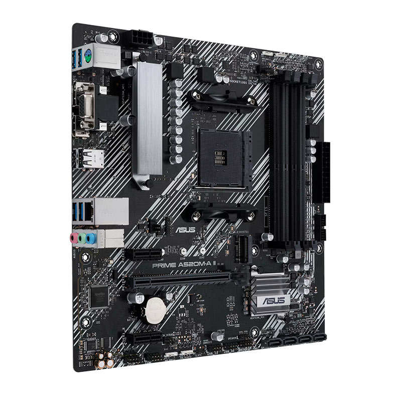 Placa Mae Asus PRIME A520M-A II, DDR4, Socket AM4, Chipset AMD A520, PRIME-A520M-A-II - miniatura 3