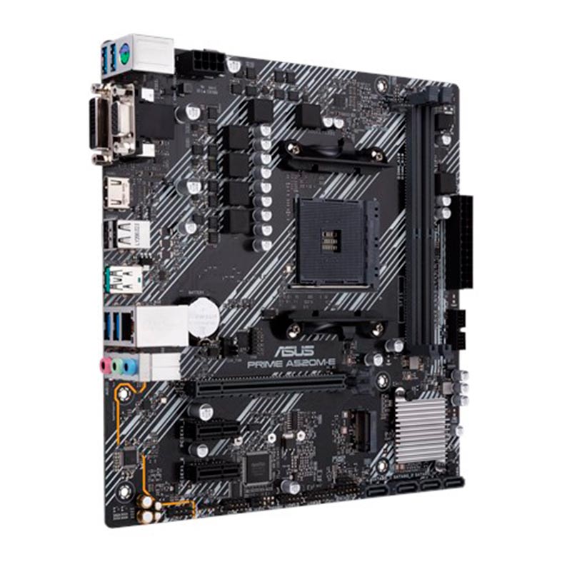 Placa Mae Asus PRIME A520M-E DDR4 Socket AM4 Chipset AMD, PRIME A520M-E - miniatura 3
