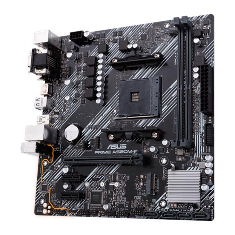 Placa Mae Asus PRIME A520M-E DDR4 Socket AM4 Chipset AMD, PRIME A520M-E - miniatura 4