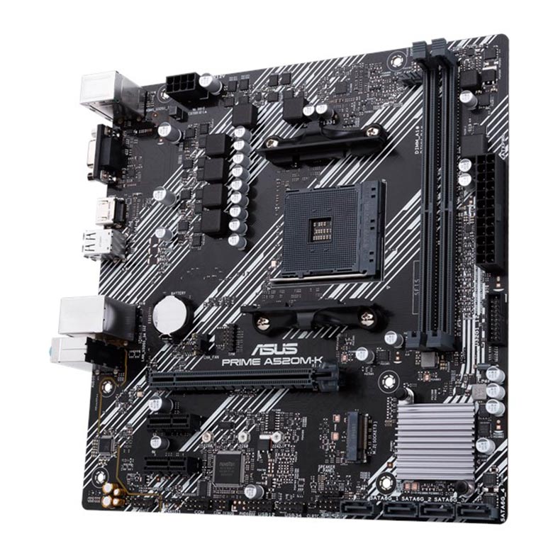 Placa Mae Asus PRIME A520M-K DDR4 Socket AM4 Chipset AMD A520, PRIME-A520M-K - miniatura 4