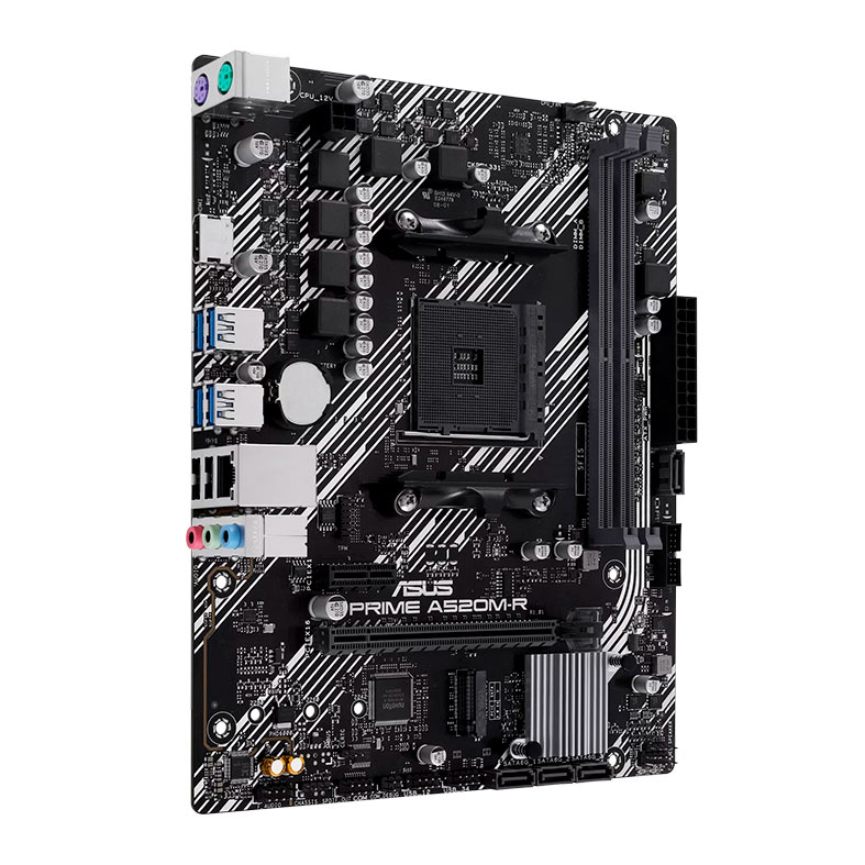 Placa Mae Asus Prime A520M-R, DDR4, Socket AMD AM4, M-ATX, Chipset AMD A520, PRIME-A520M-R - miniatura 3