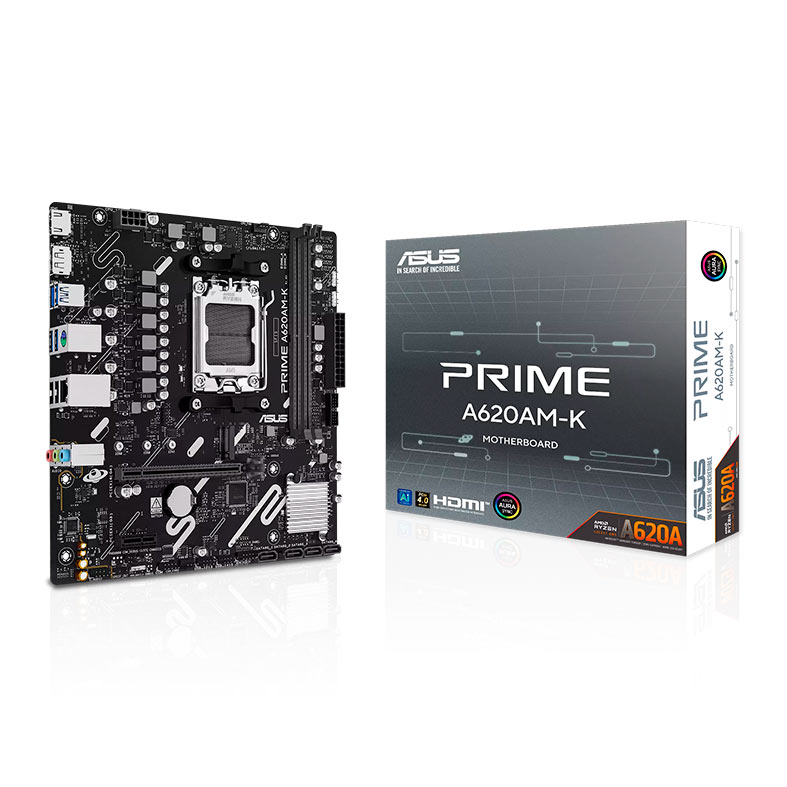 Placa Mae Asus Prime A620AM-K, DDR5, Socket AMD AM5, M-ATX, Chipset AMD A620A, PRIME-A620AM-K - miniatura 3