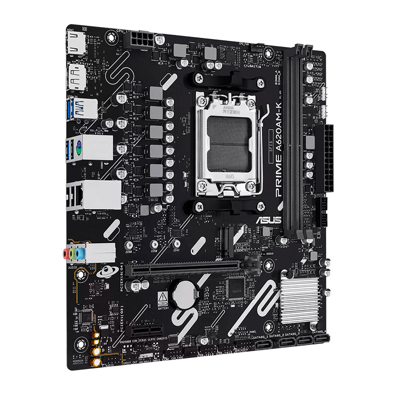 Placa Mae Asus Prime A620AM-K, DDR5, Socket AMD AM5, M-ATX, Chipset AMD A620A, PRIME-A620AM-K - miniatura 4