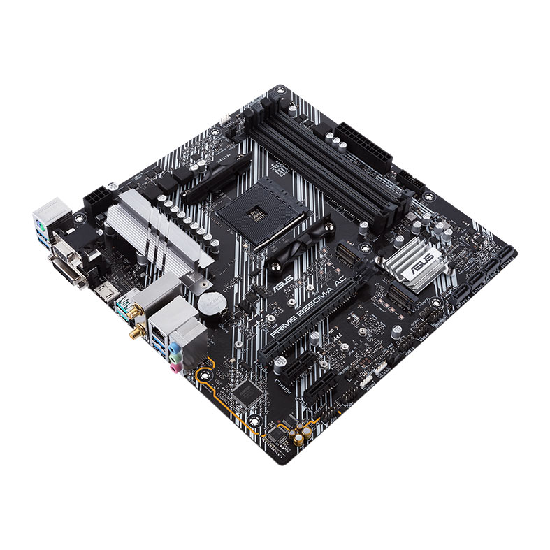 Placa Mae Asus PRIME B550M-A AC, Wifi, DDR4, Socket AM4, M-ATX, Chipset AMD B550, PRIME-B550M-A-AC - miniatura 5