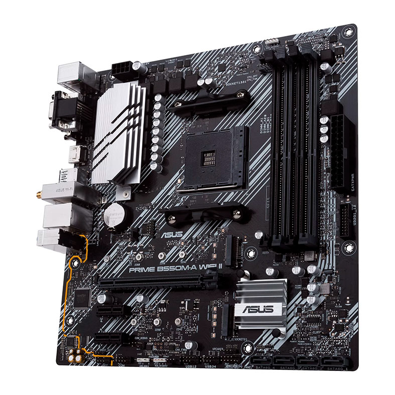 Placa Mae Asus PRIME B550M-A WIFI II, DDR4, Socket AMD AM4, M-ATX, Chipset AMD B550, PRIME-B550M-A-WIFI-II - miniatura 5