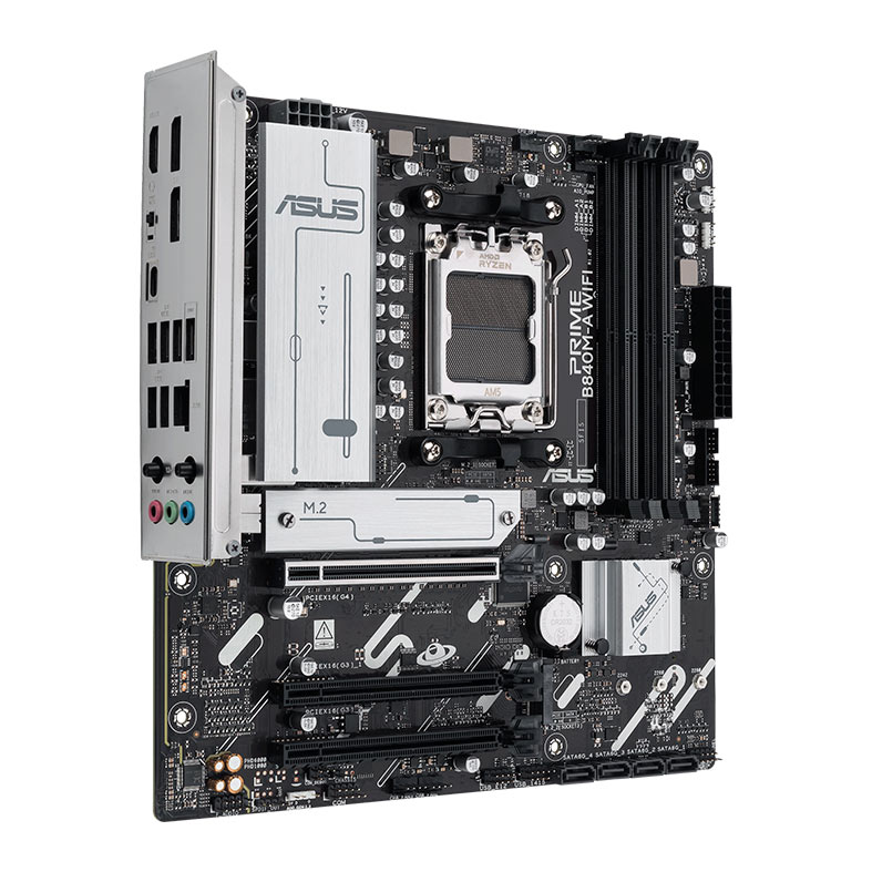 Placa Mae Asus Prime B840M-A WiFi, DDR5, Socket AMD AM5, M-ATX, Chipset AMD B840, PRIME-B840M-A-WIFI - miniatura 4