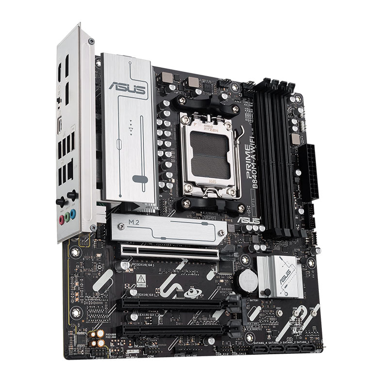 Placa Mae Asus Prime B840M-A WiFi, DDR5, Socket AMD AM5, M-ATX, Chipset AMD B840, PRIME-B840M-A-WIFI - miniatura 5
