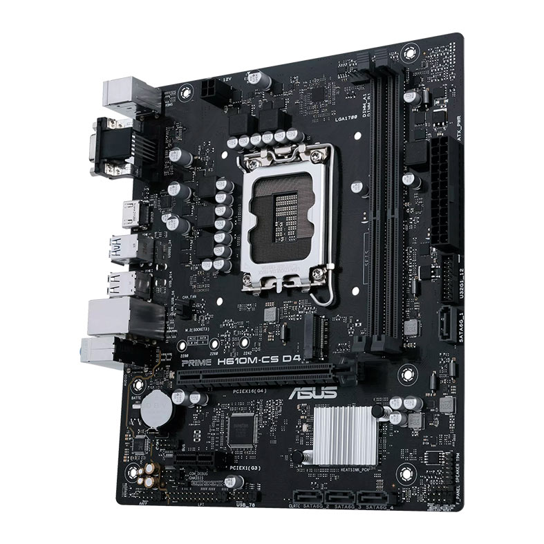 Placa Mae Asus Prime H610M-CS D4, DDR4, LGA1700, M-ATX, Chipset Intel H610, PRIME-H610M-CS-D4 - miniatura 4