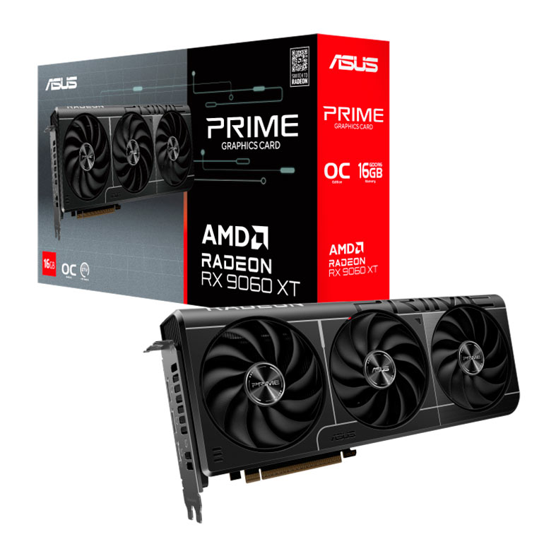 Placa de Video Asus Radeon RX 9060 XT Prime OC Edition, 16GB, GDDR6, 128-bit, PRIME-RX9060XT-O16G - miniatura 3
