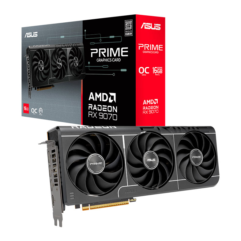 Placa de Video Asus Radeon RX 9070 Evo Prime, 16GB, GDDR6, 256-bit, PRIME-RX9070-O16G-EVO - miniatura 3