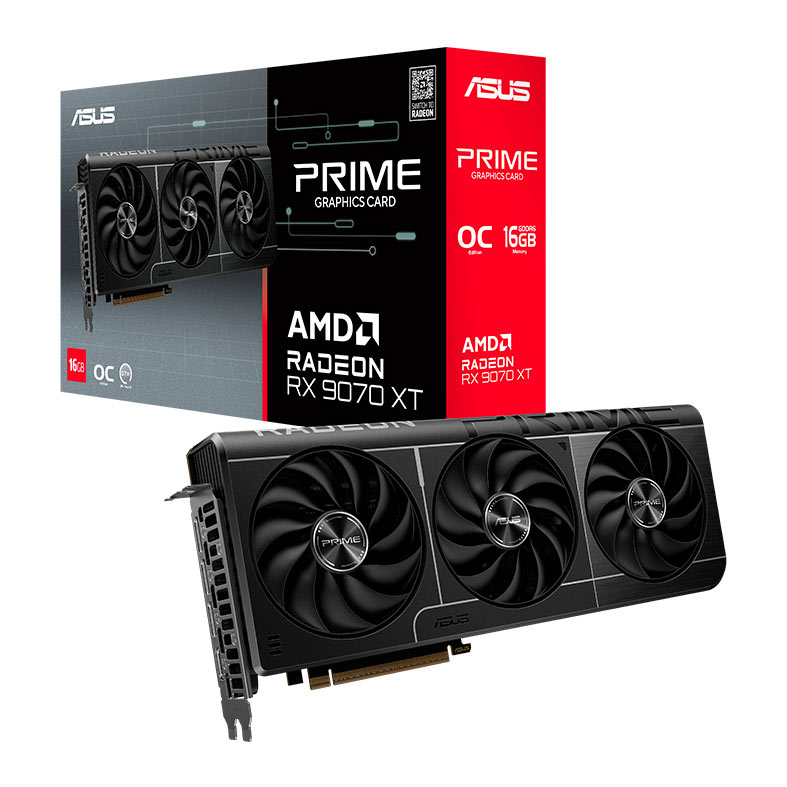 Placa de Video Asus Radeon RX 9070 XT Prime OC, 16GB, GDDR6, 256-bit, PRIME-RX9070XT-O16G - miniatura 3