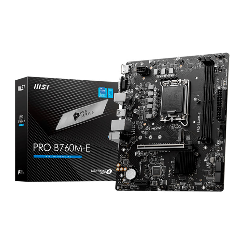 Placa Mae MSI Pro B760M-E, DDR5, LGA1700, M-ATX, Chipset Intel B760, PRO-B760M-E - miniatura 3
