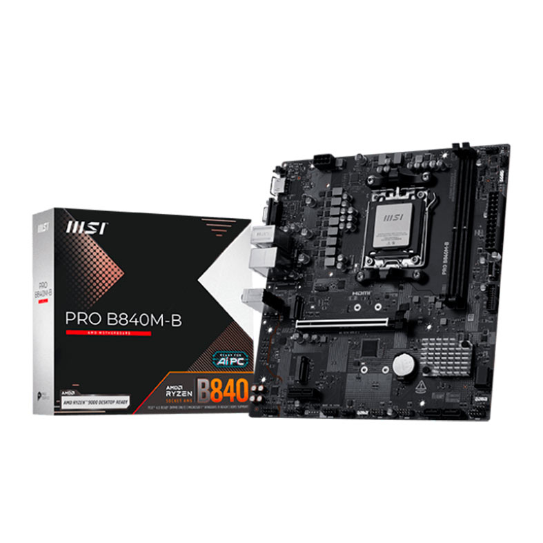 Placa Mae MSI Pro B840M-B, DDR5, Socket AMD AM5, M-ATX, Chipset AMD B840, PRO-B840M-B - miniatura 3
