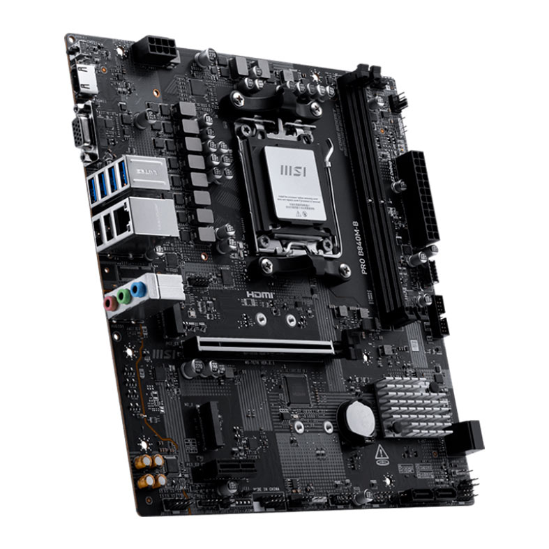 Placa Mae MSI Pro B840M-B, DDR5, Socket AMD AM5, M-ATX, Chipset AMD B840, PRO-B840M-B - miniatura 4