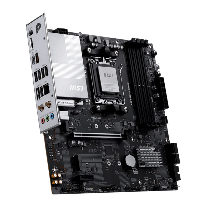 Placa Mae MSI Pro B840M-P WiFi6E, DDR5, Socket AMD AM5, M-ATX, Chipset AMD B840, PRO-B840M-P-WIFI6E - miniatura 4