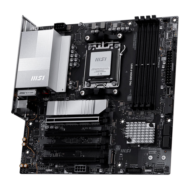 Placa Mae MSI Pro B850M-P Wifi, DDR5, Socket AMD AM5, M-ATX, Chipset AMD B850, PRO-B850M-P-WIFI - miniatura 5