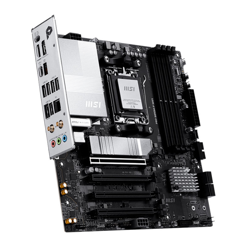 Placa Mae MSI Pro B850M-P Wifi, DDR5, Socket AMD AM5, M-ATX, Chipset AMD B850, PRO-B850M-P-WIFI - miniatura 4