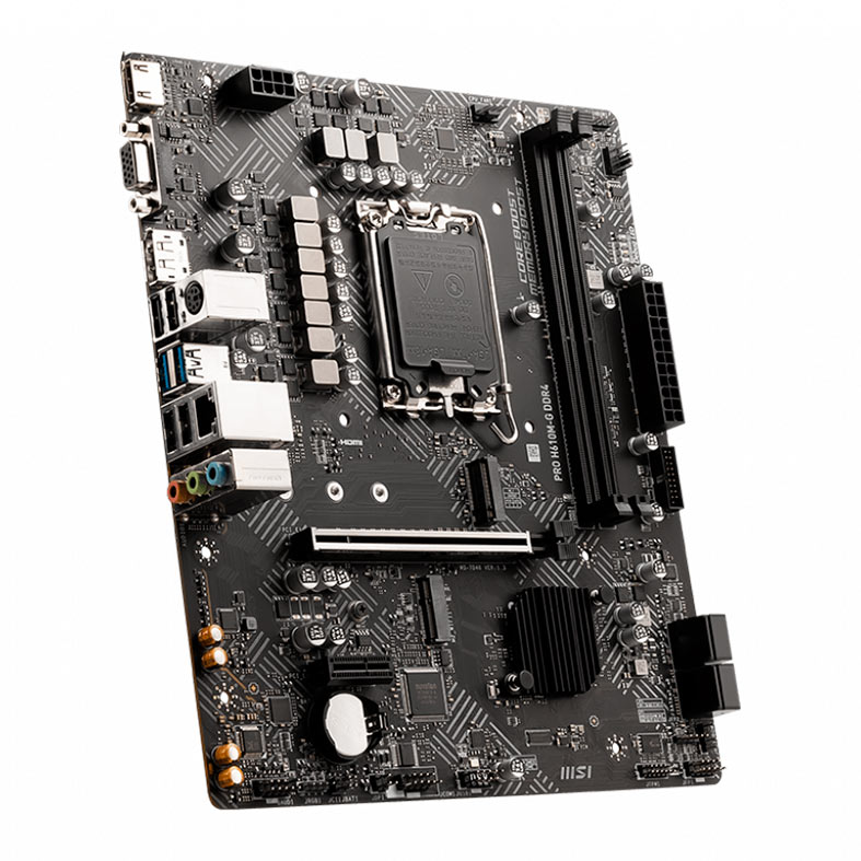 Placa Mae MSI PRO H610M-G, DDR4, Socket LGA 1700, M-ATX, Chipset Intel H610, PRO-H610M-G - miniatura 4