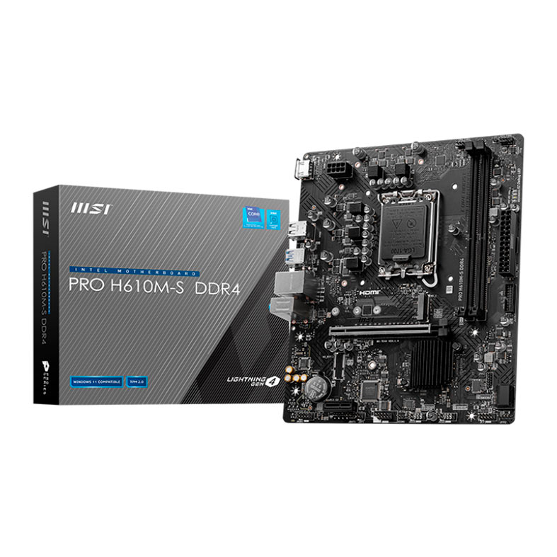 Placa Mae MSI Pro H610M-S DDR4, LGA1700, M-ATX, Chipset Intel H610, PRO-H610M-S-DDR4 - miniatura 3
