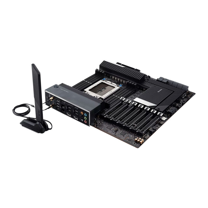 Placa Mae Asus Pro WS WRX80E-SAGE SE WIFI II, DDR4, Socket AMD sWRX8, E-ATX, Chipset AMD WRX80, PRO-WS-WRX80E-SAGE-SE-WIFI-II - miniatura 6
