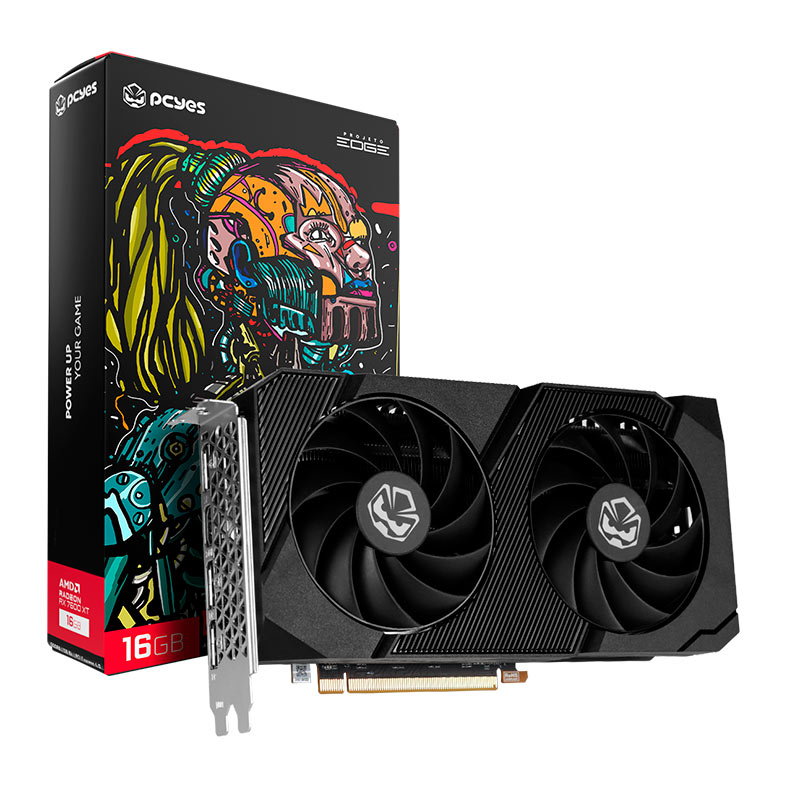 Placa de Video PCYes Radeon RX 7600 XT, 16GB, GDDR6, 128-bit, PVR760016GBPEDF - miniatura 3